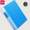 得力（deli）文件夹A4资料册透明活页试卷夹文件夹颜色随机单个装5034--40页