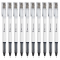 晨光(M-G)文具0.5mm黑色中性笔 直液式全针管签字笔优品系列水笔10支/盒ARP57901