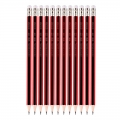 12支/盒 得力(deli)S935小学生写字铅笔HB原木六角铅笔带橡皮12支装S935